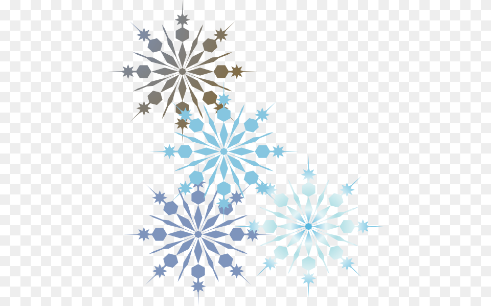 Snowflake Border Clipart Clipart Transparent Background Snowflake, Art, Pattern, Outdoors, Nature Free Png Download