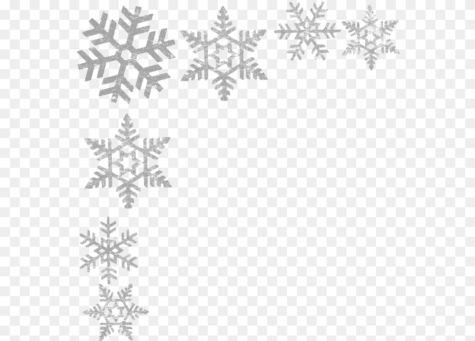 Snowflake Border White Snowflake Border, Nature, Outdoors, Snow Free Transparent Png