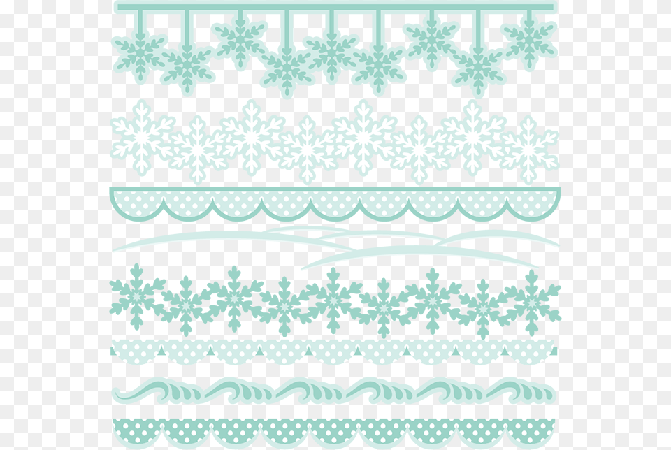 Snowflake Borders Svg Files, Lace, Pattern, Nature, Outdoors Png
