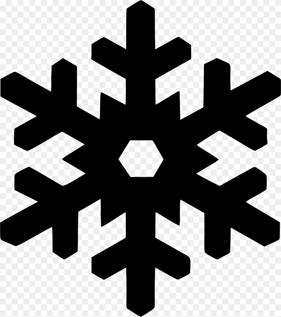 Snowflake Clip Art Silhouette, Gray Free Png