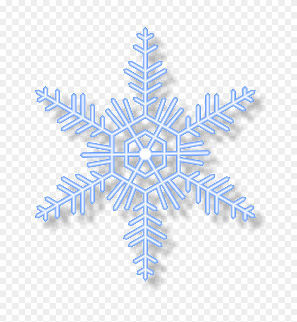 Snowflake Clipart, Nature, Outdoors, Snow, Cross Free Png Download