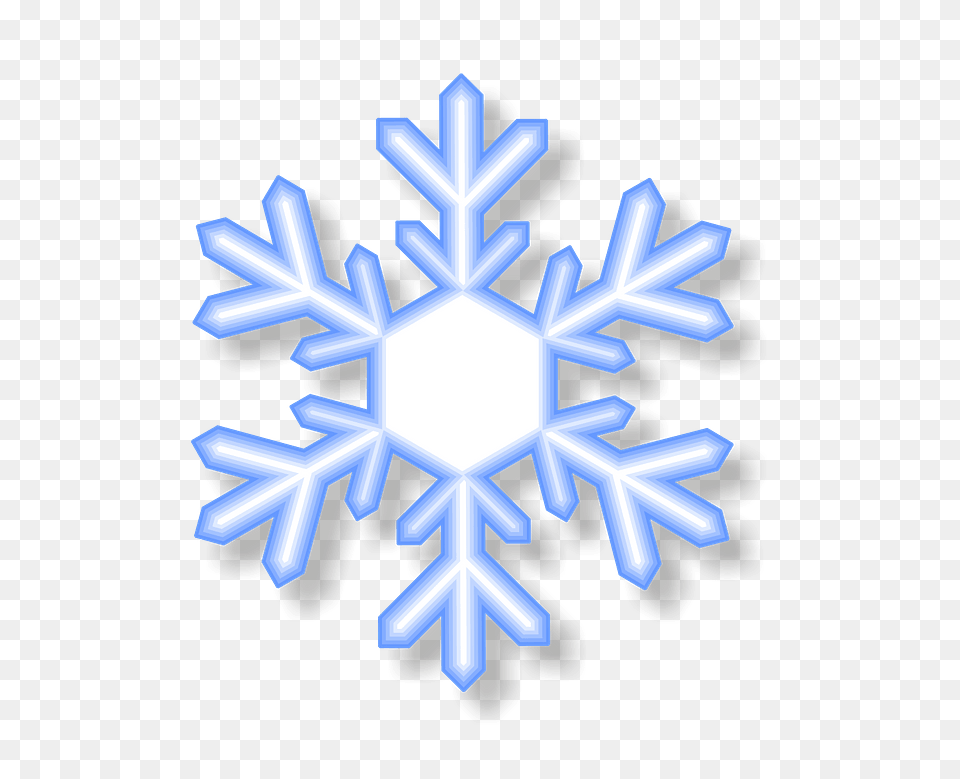 Snowflake Clipart, Nature, Outdoors, Cross, Snow Free Png Download