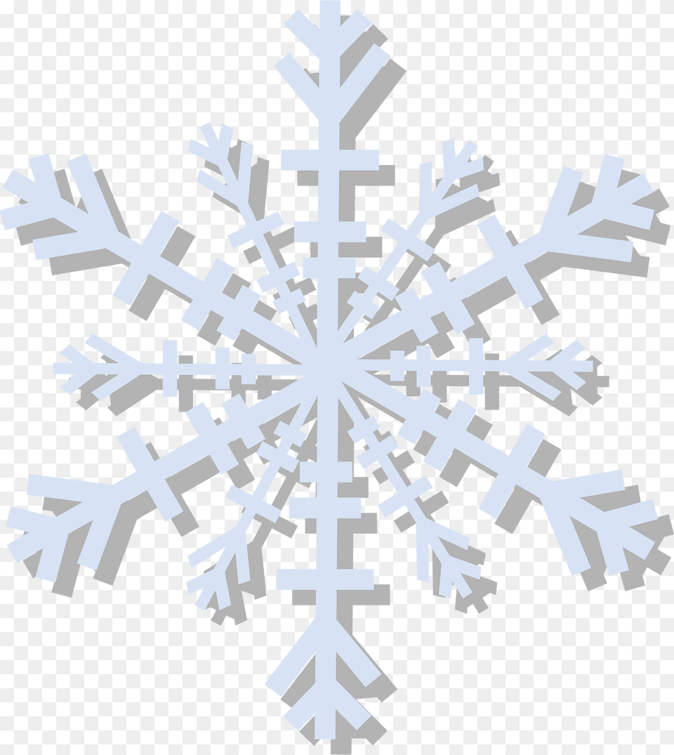 Snowflake Clipart, Nature, Outdoors, Snow, Cross Free Png Download