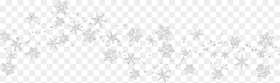 Snowflake Clipart Border Tumundografico White White Snowflakes Transparent, Nature, Outdoors, Snow Png Image
