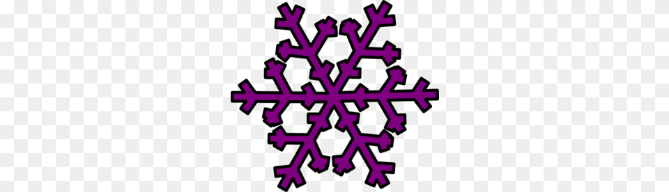 Snowflake Clipart Purple Snowflake Clip Art Clip Art, Nature, Outdoors, Snow Free Png Download