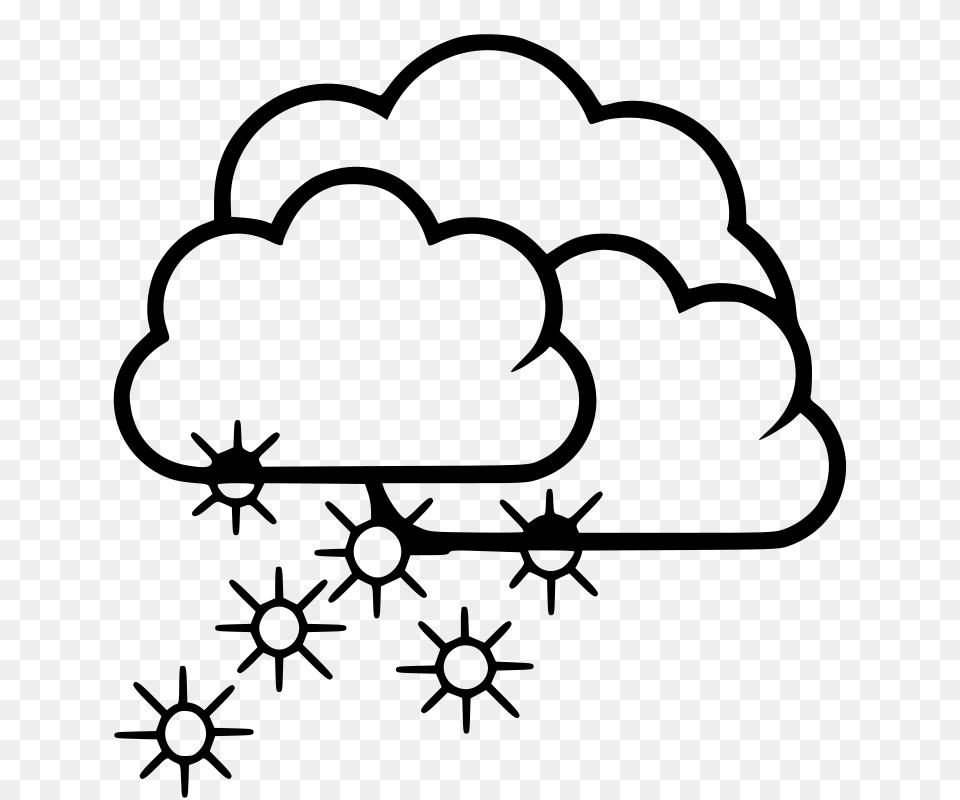 Snowflake Clipart Snow Cloud, Gray Free Png Download