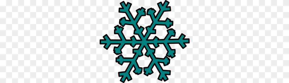 Snowflake Clipart Teal, Nature, Outdoors, Snow Free Png Download