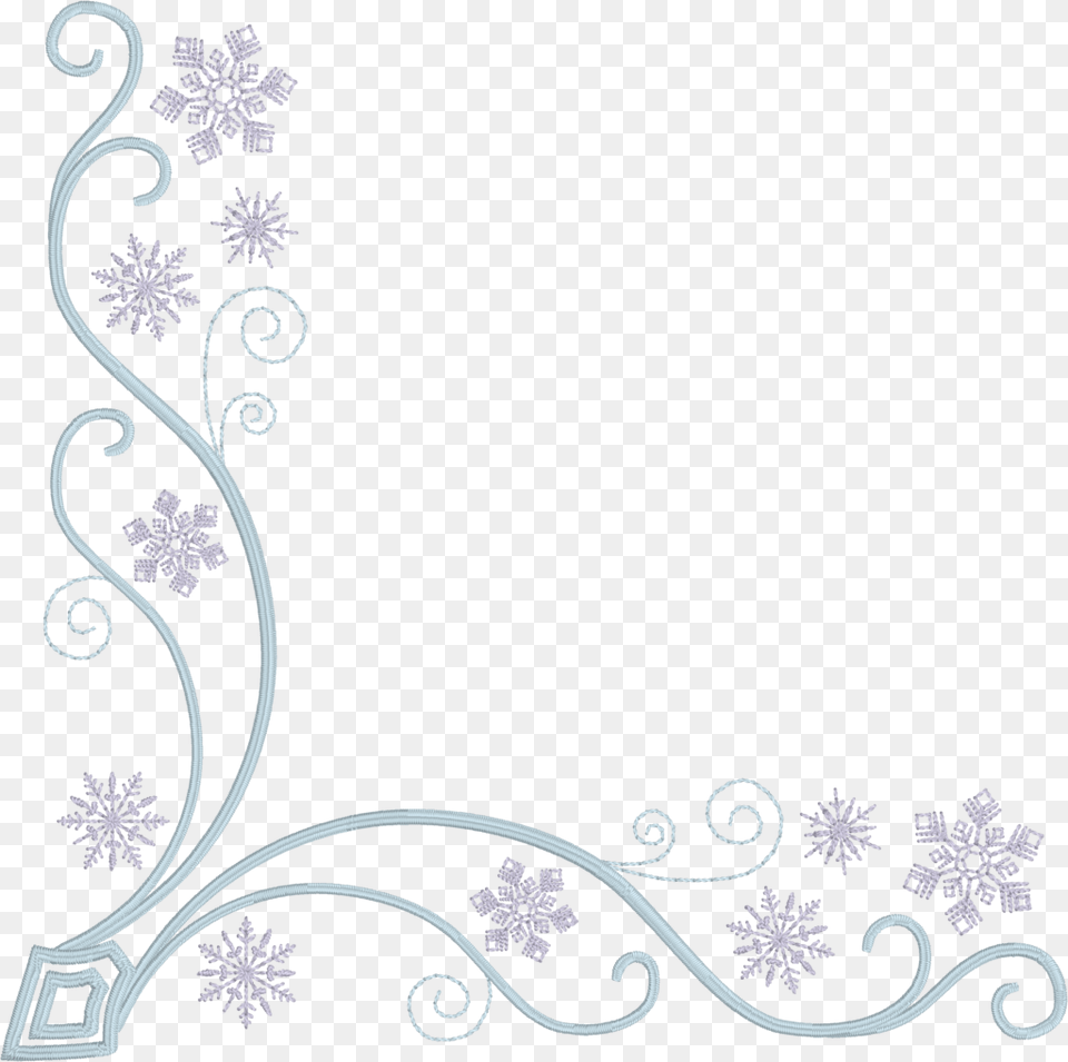 Snowflake Corner, Art, Floral Design, Graphics, Pattern Png Image