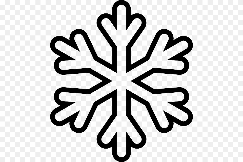 Snowflake Crystal Symmetry Winter Frost Ice Molde De Copo De Nieve, Nature, Outdoors, Snow, Leaf Free Png Download