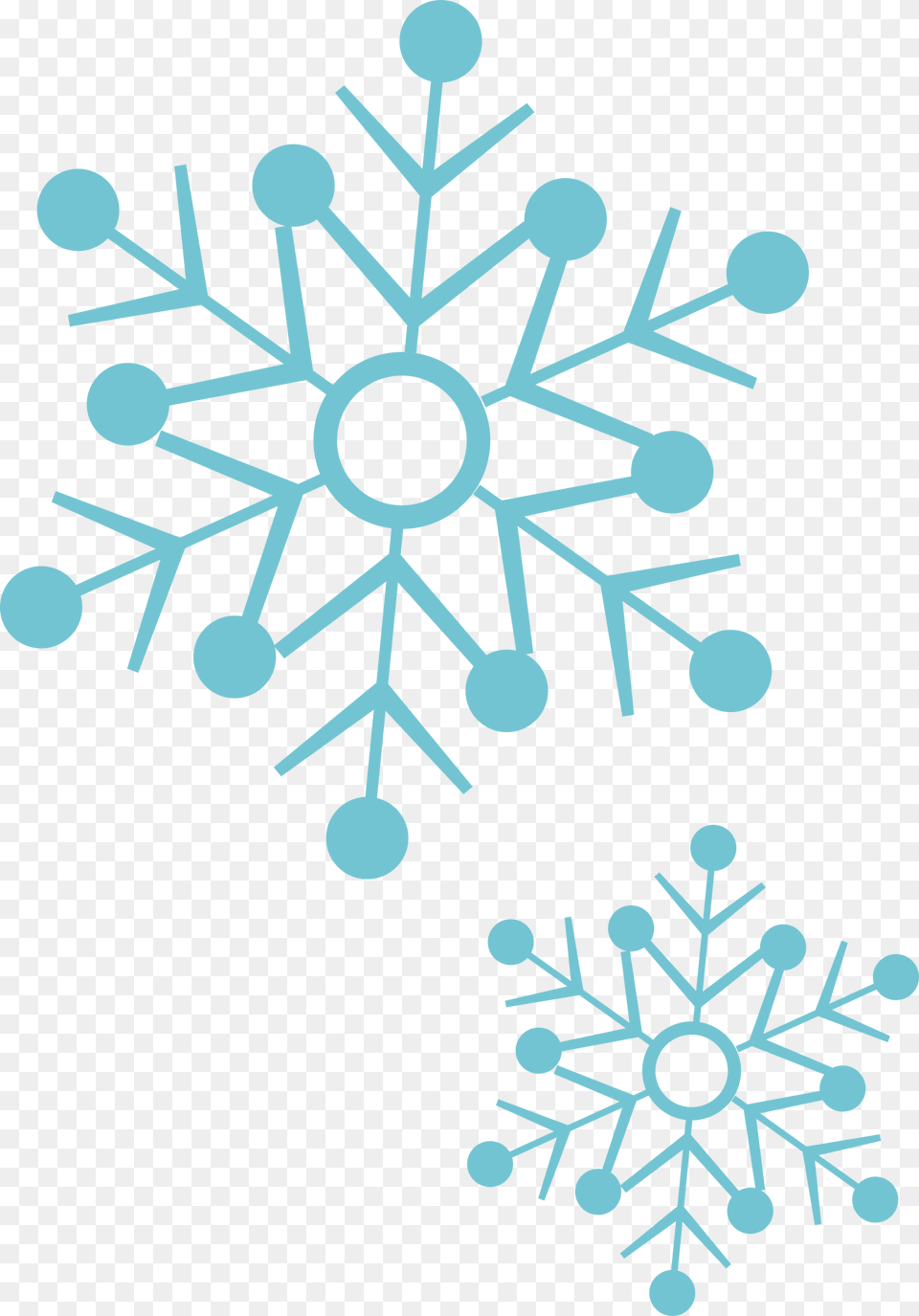 Snowflake Design Icon Blue Creative Circle Png Image