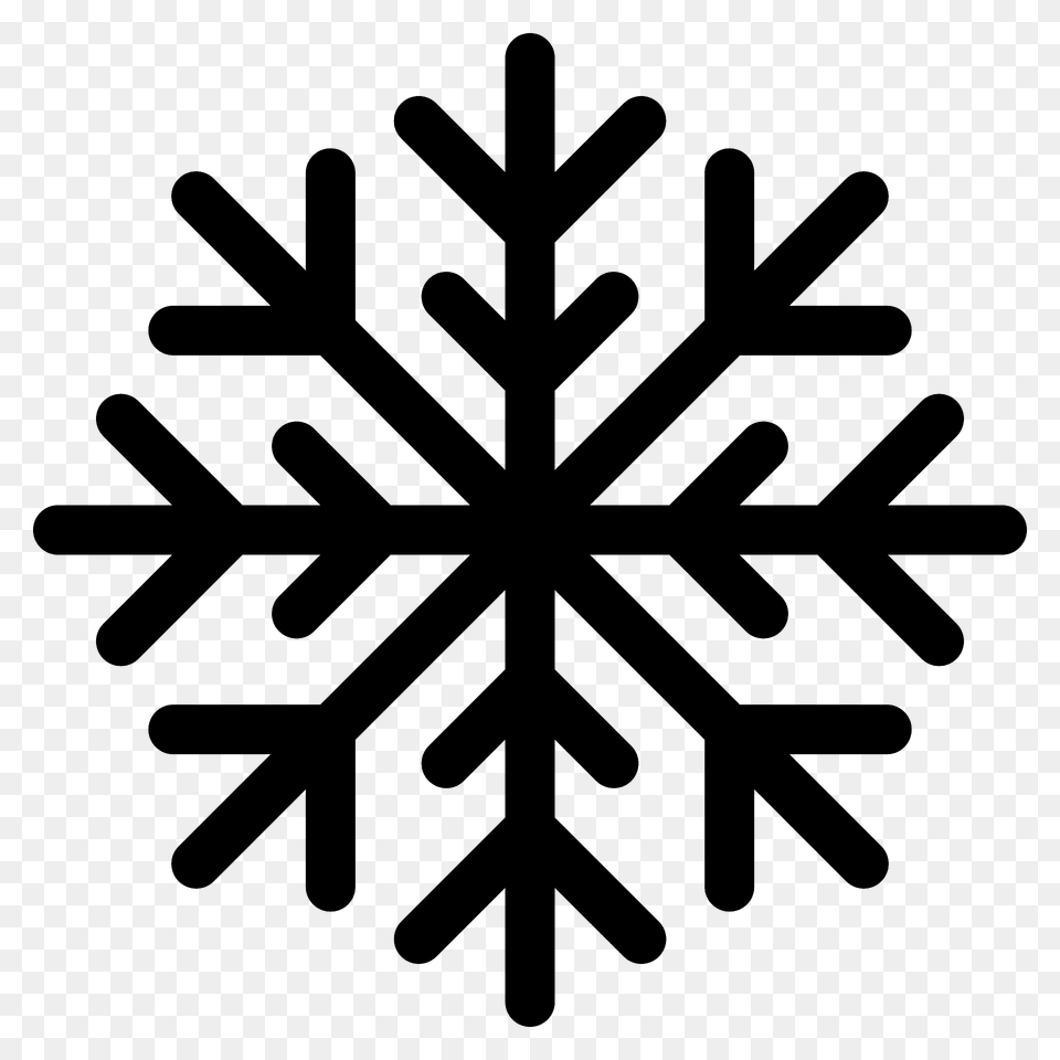 Snowflake Emoji Clipart, Nature, Outdoors, Snow, Cross Png Image