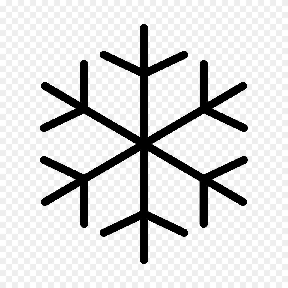 Snowflake Emoji Clipart, Nature, Outdoors, Snow, Leaf Free Png Download