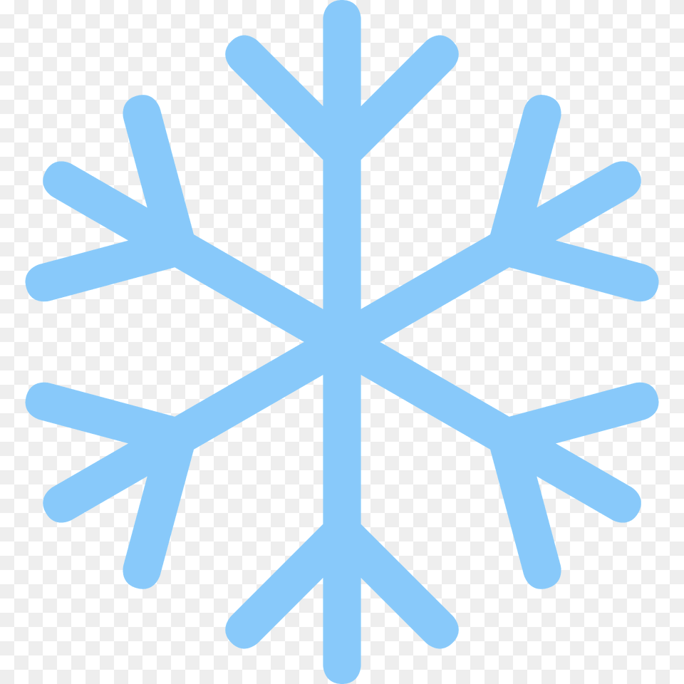 Snowflake Emoji Clipart, Nature, Outdoors, Snow, Cross Free Png