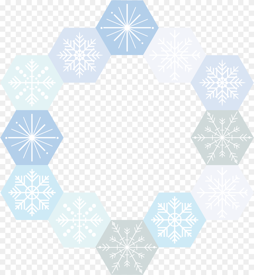 Snowflake Euclidean Vector Circle Snowflake Border Vector Circle, Nature, Outdoors, Snow Png