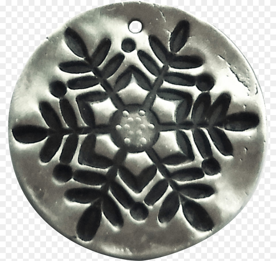 Snowflake Fine Silver Charm Solid, Drain, Machine, Wheel, Outdoors Free Png