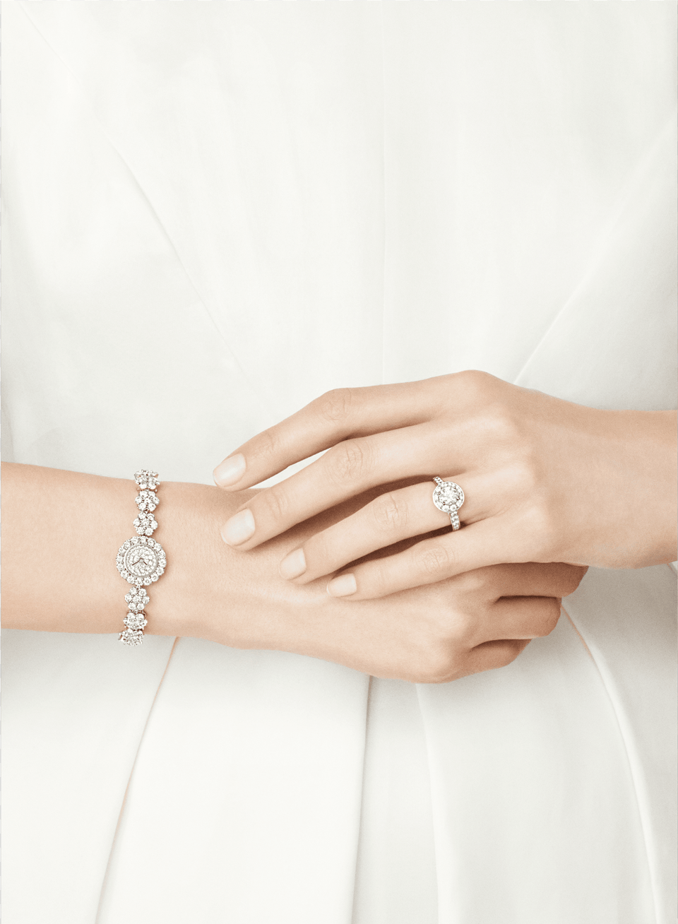 Snowflake Fleurette Watchplatinum Wedding Ring, Hand, Body Part, Person, Finger Png Image