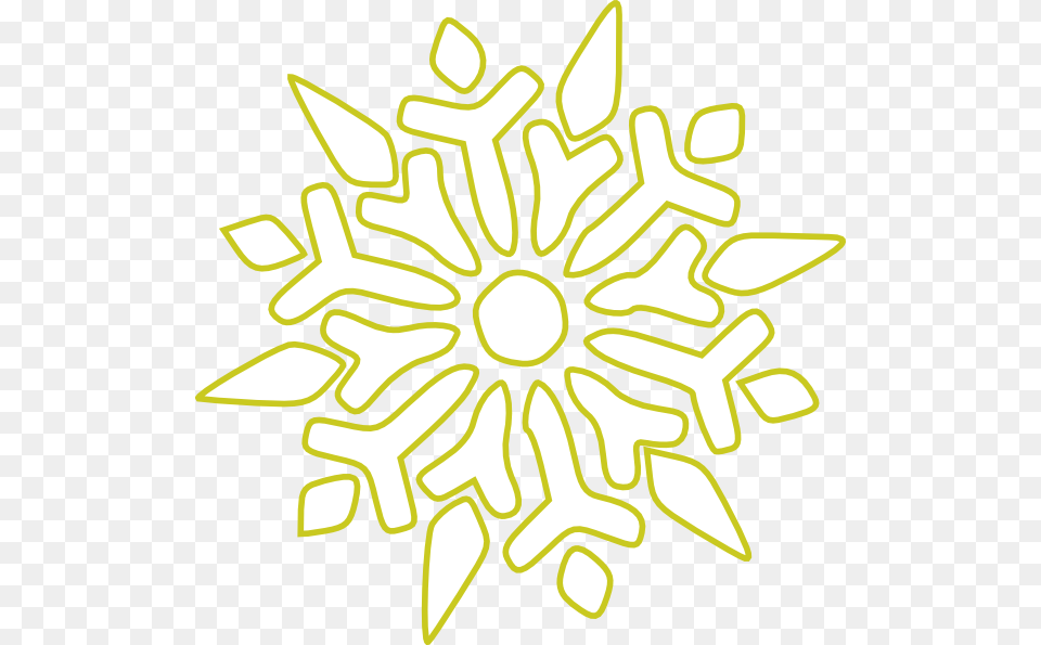 Snowflake Green White Clip Art, Nature, Outdoors, Snow Free Png Download