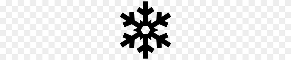 Snowflake Icons Noun Project, Gray Free Png Download