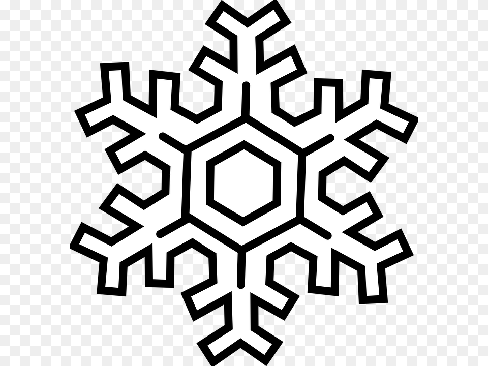 Snowflake Line Art, Nature, Outdoors, Snow Free Transparent Png