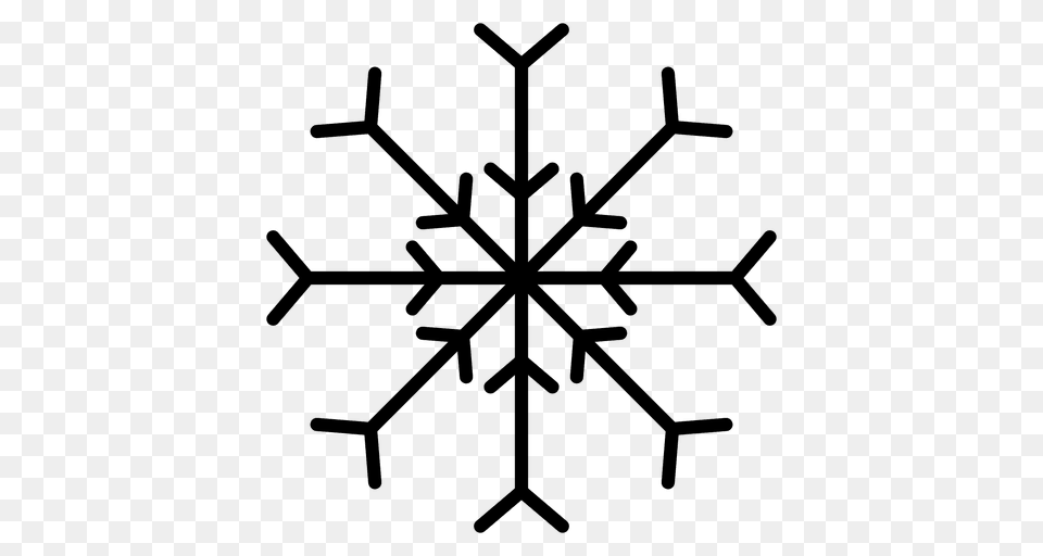 Snowflake Line Two Arrows, Nature, Outdoors, Snow, Cross Free Png