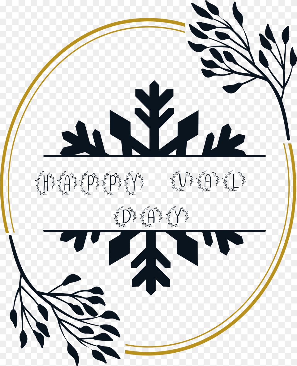 Snowflake Monogram, Herbal, Herbs, Plant, Leaf Free Png Download