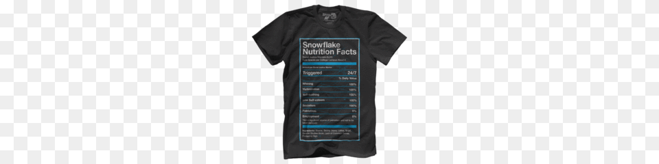Snowflake Nutrition Facts American Af, Clothing, T-shirt Png Image