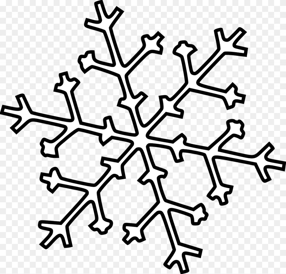 Snowflake Outline Clip Art, Nature, Outdoors, Snow, Animal Free Png