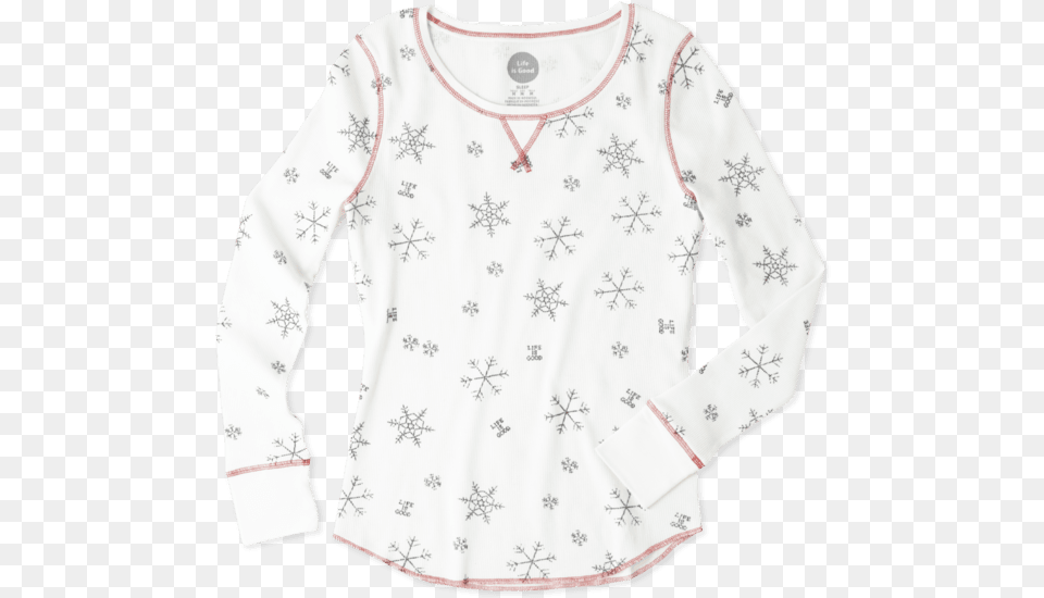 Snowflake Pattern, Clothing, Long Sleeve, Shirt, Sleeve Free Png Download