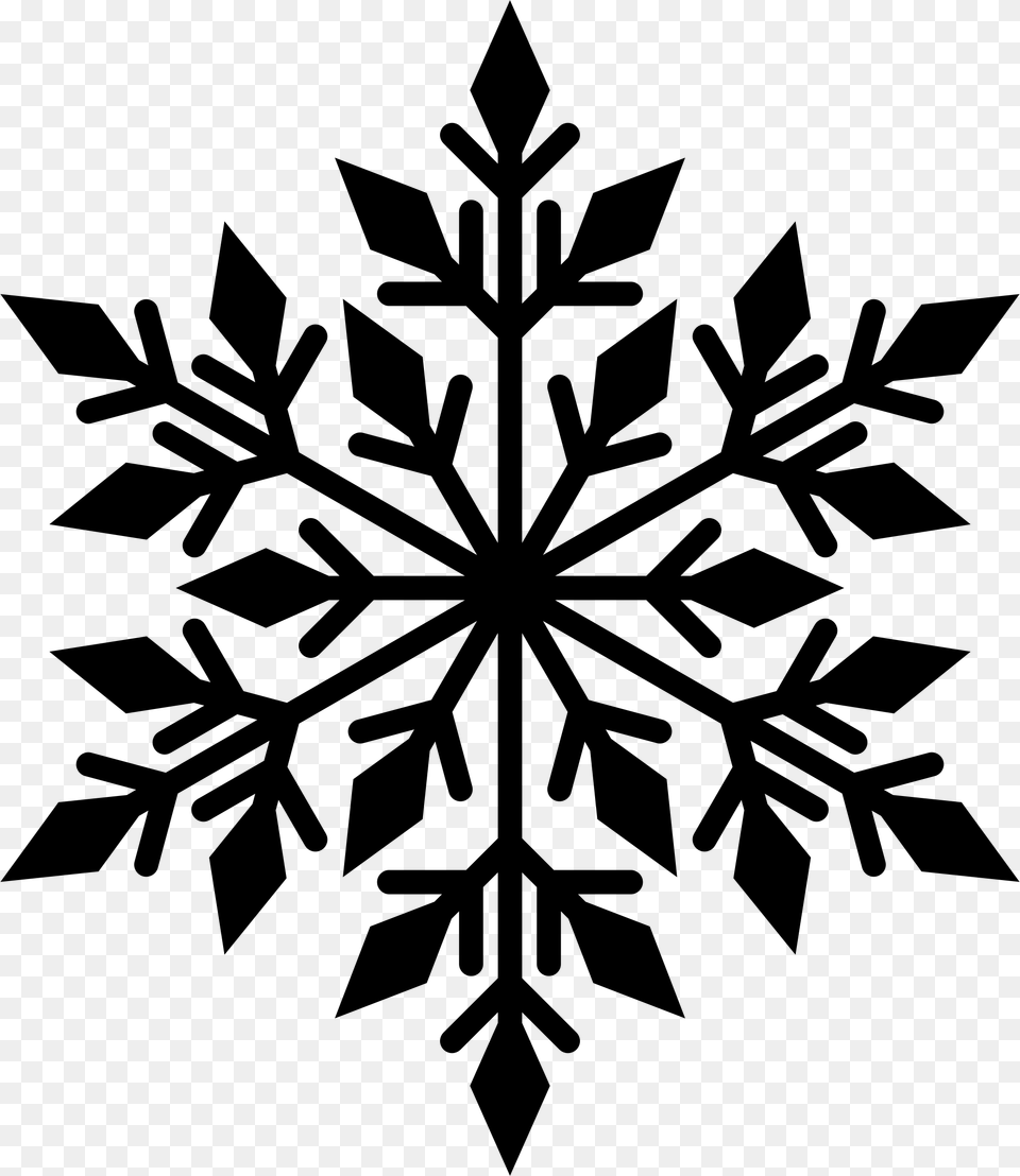 Snowflake Silhouette Clip Art Black Snowflake Background, Gray Free Transparent Png