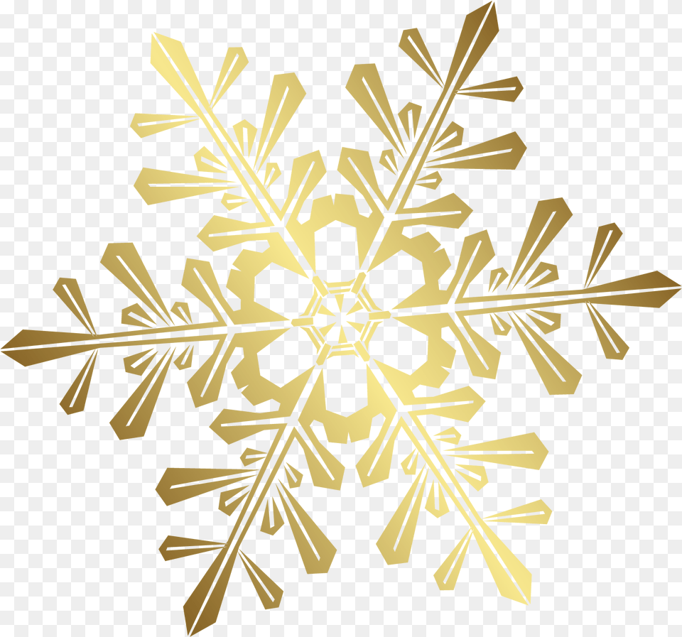 Snowflake Snow Christmas Gold, Nature, Outdoors Png Image