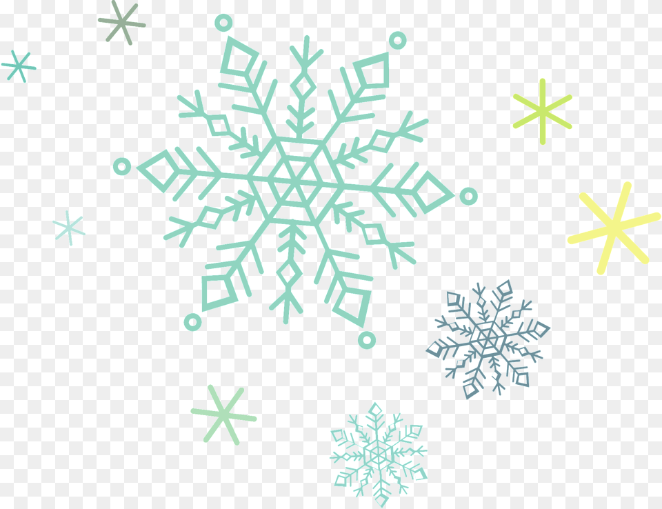 Snowflake Snow Crystal Clipart, Nature, Outdoors, Blackboard Free Png Download