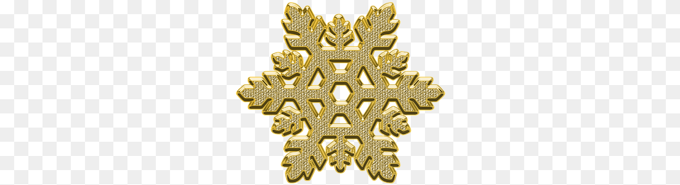 Snowflake Snow Decor Transparent Bits Twitch, Nature, Outdoors, Gold, Cross Free Png