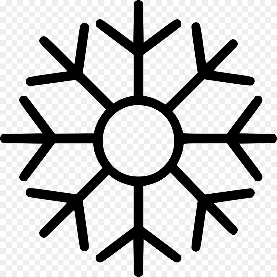 Snowflake Snowflake Icon White, Nature, Outdoors, Cross, Snow Free Png Download