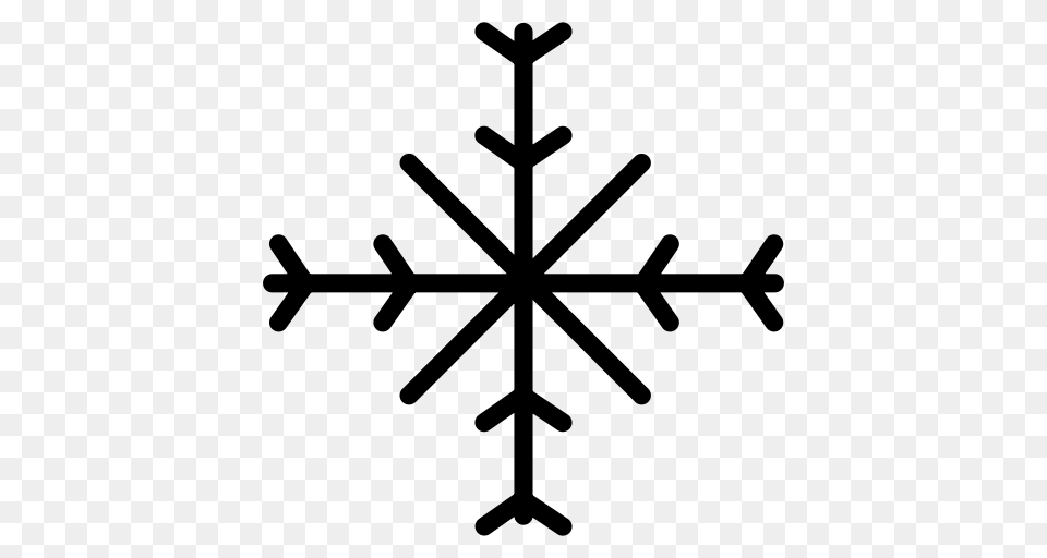 Snowflake Snowflake Winter Icon With And Vector Format, Gray Free Transparent Png