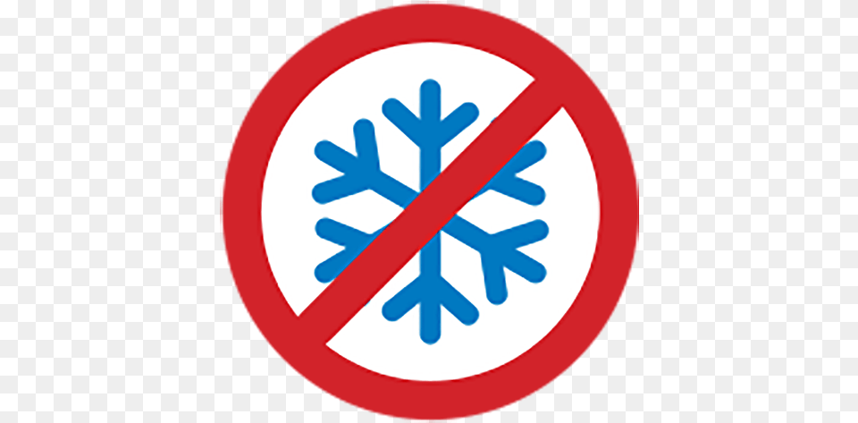 Snowflake Symbol As Seen At Community Transit Stops Jordan Refrigeration, Nature, Outdoors, Snow, Sign Free Transparent Png