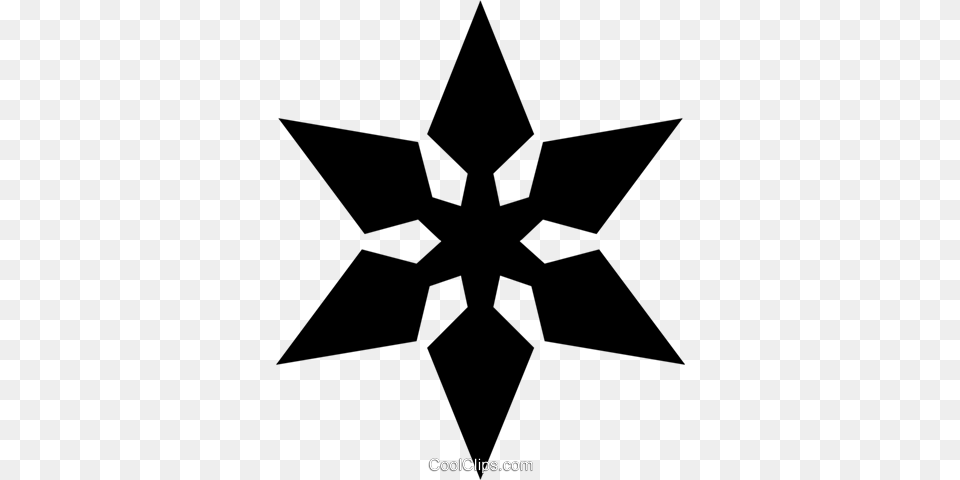 Snowflake Symbol Royalty Vector Clip Art Illustration, Star Symbol, Nature, Outdoors, Cross Png