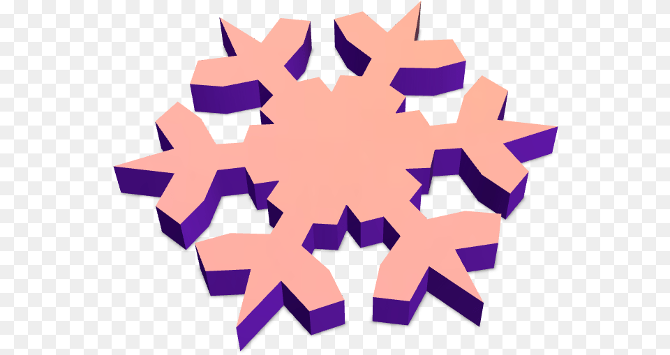 Snowflake Using Snowflake Generator Illustration, Nature, Outdoors, Purple, Snow Png Image