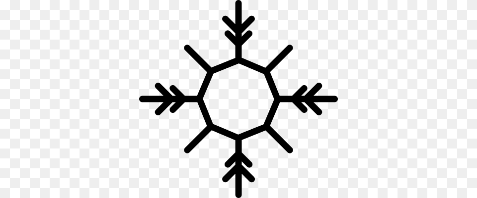 Snowflake With Octagon Central Shape Vector Healthy Relationships Cycle In Spanish, Gray Free Png Download