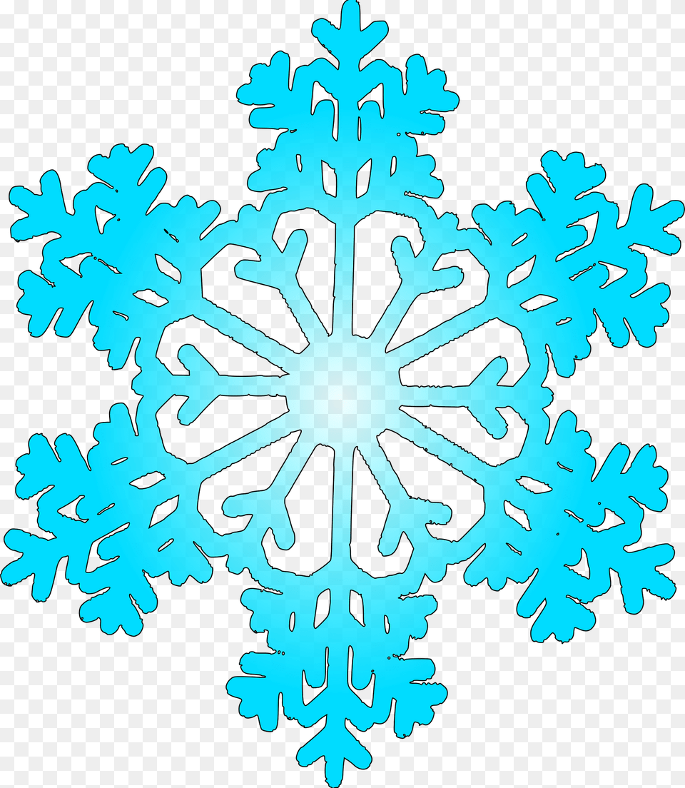 Snowflake With Open Center Clipart, Nature, Outdoors, Snow Free Png