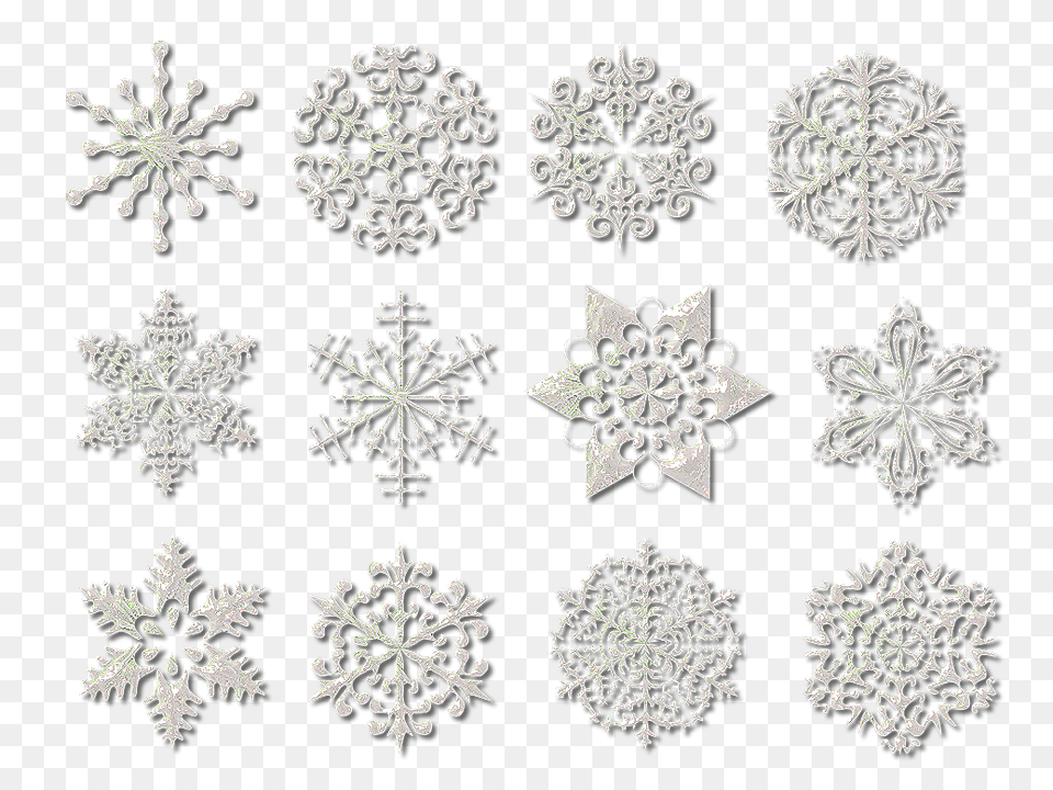 Snowflakes, Art, Pattern, Outdoors, Nature Free Png Download