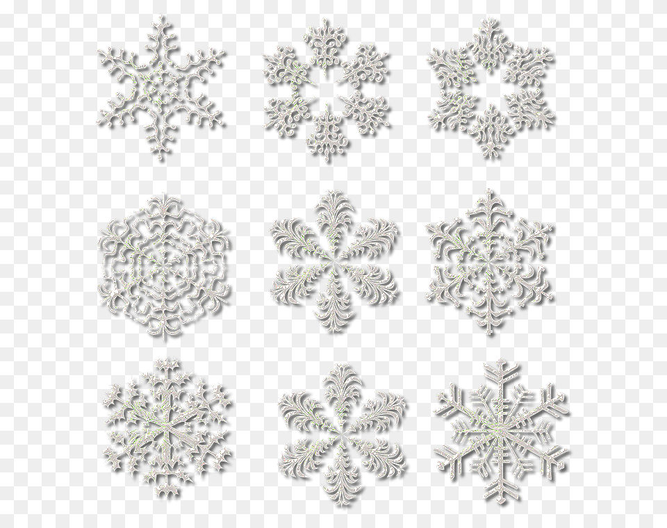 Snowflakes, Outdoors, Nature, Pattern, Art Free Png Download