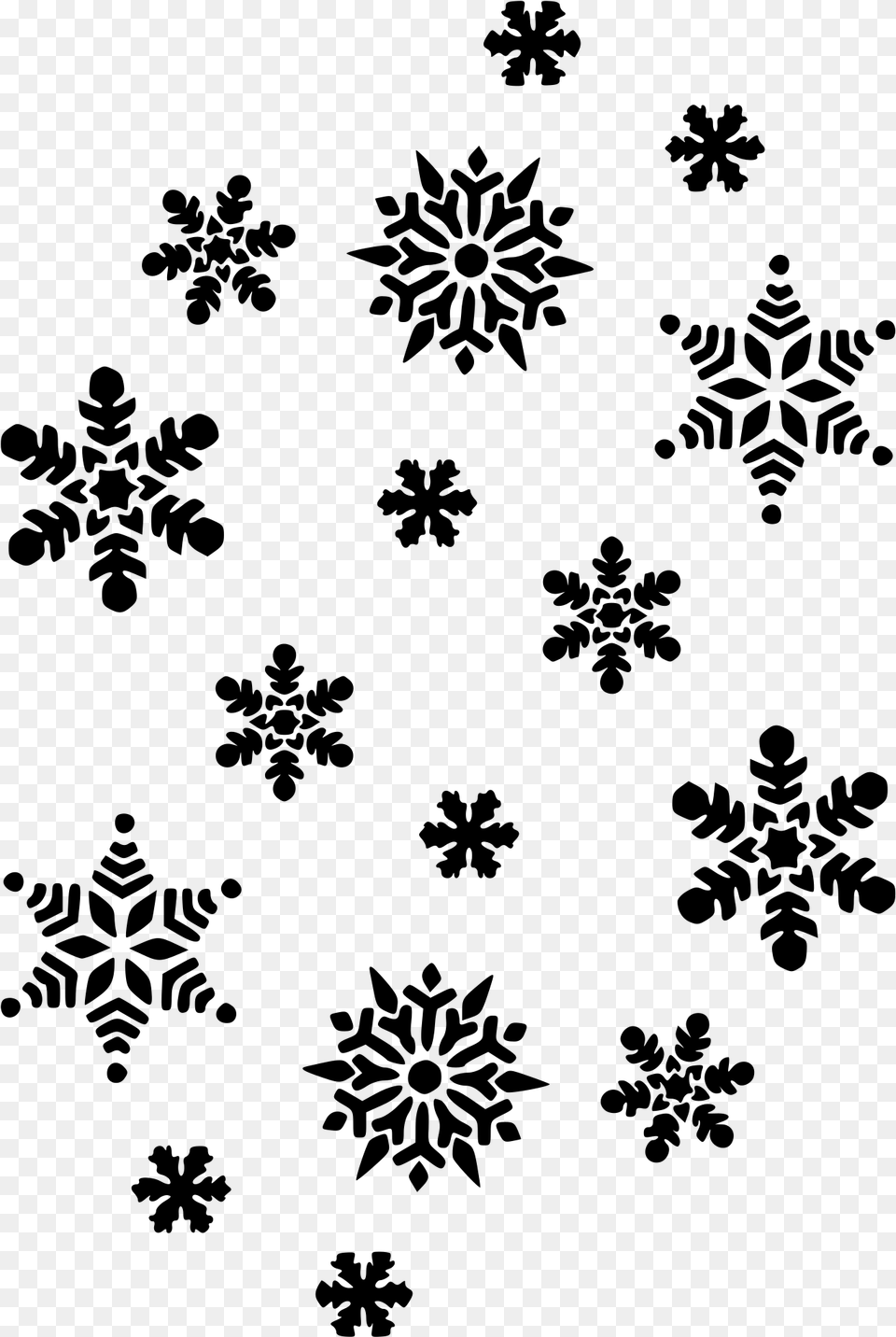Snowflakes Clip Arts Snowflakes Silhouette Clipart, Gray Png Image