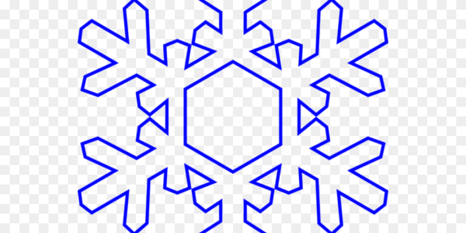 Snowflakes Clipart Border Snowflake With No Background, Nature, Outdoors, Snow, Pattern Png