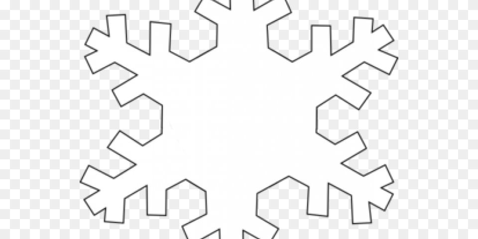 Snowflakes Clipart Outline, Nature, Outdoors, Snow, Snowflake Free Png