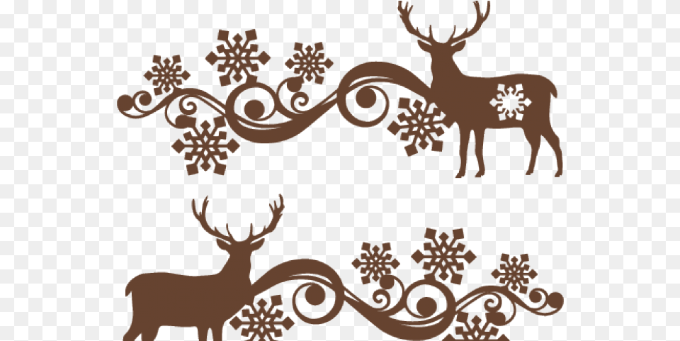 Snowflakes Clipart Reindeer Scalable Vector Graphics, Art, Pattern, Floral Design, Mammal Png Image