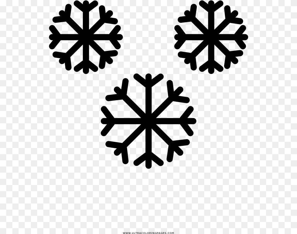 Snowflakes Coloring, Gray Free Png Download