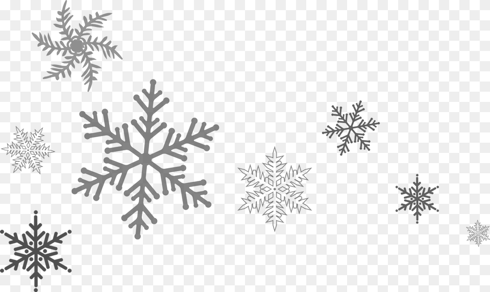 Snowflakes Footer, Nature, Outdoors, Snow, Snowflake Free Png Download