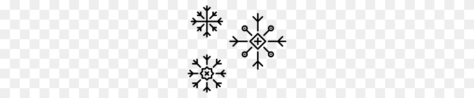 Snowflakes Icons Noun Project, Gray Free Transparent Png