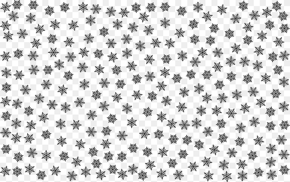 Snowflakes Pattern Clip Arts Black And White Snowflake Pattern, Gray Png