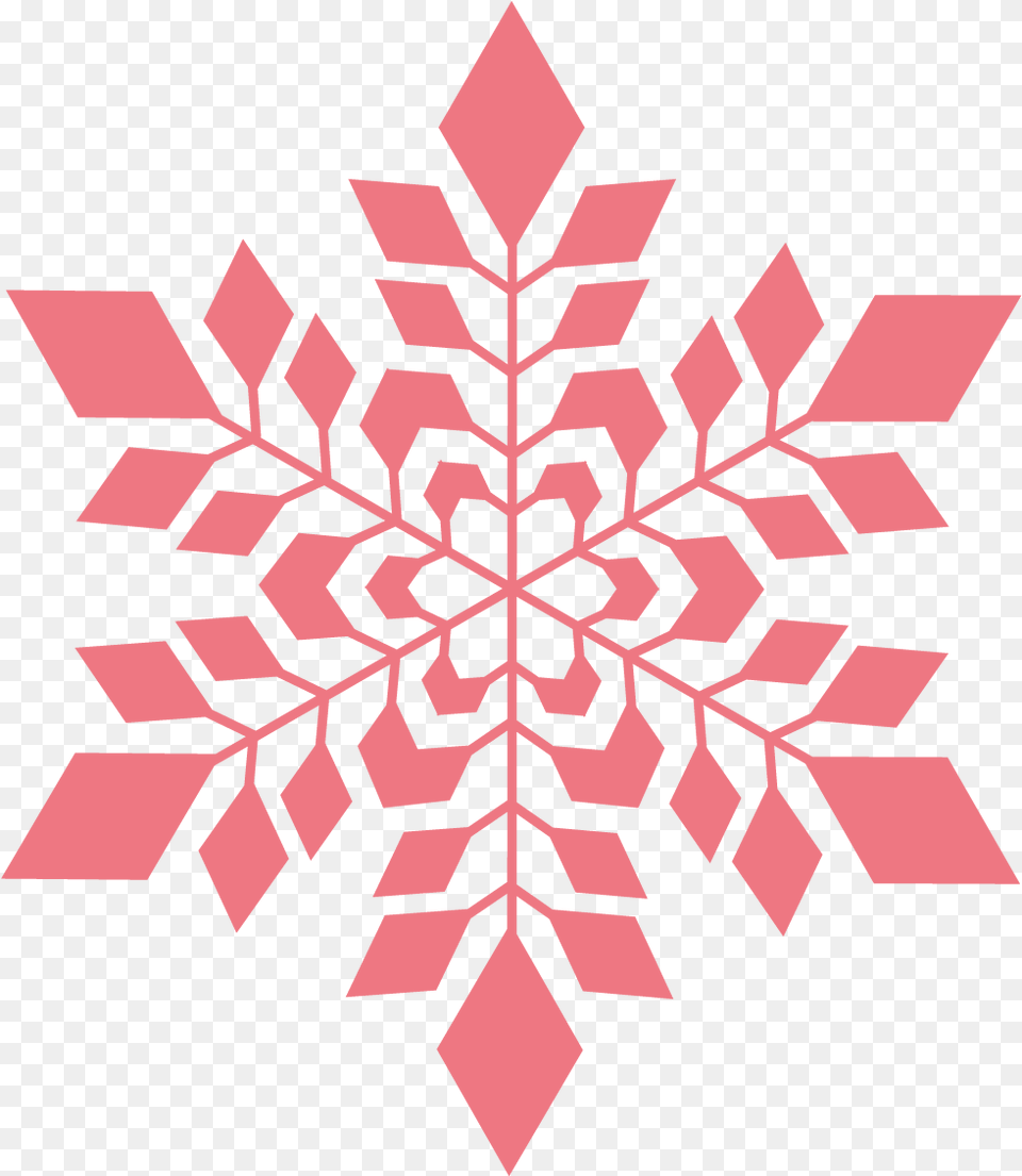 Snowflakes Red Transparent Background Red Snowflake Clipart, Nature, Outdoors, Leaf, Plant Png Image